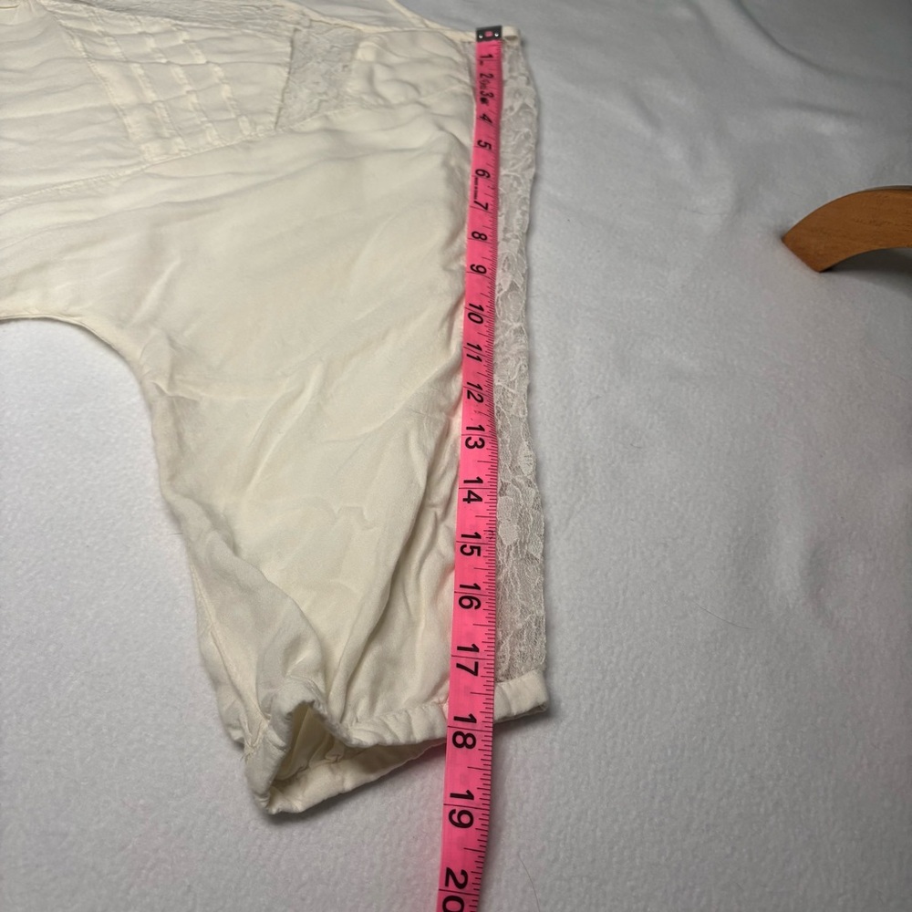 American Eagle White Shirt with Lace Details - Picture 7 of 7